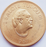 2978 Tonga 50 seniti 1967 Salote Tupou III (Countermarked - IN MEMORIAM) km 10