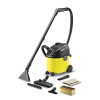 Aspirator cu spalare Karcher SE 5.100, aspirare umeda/uscata, rezervor 4 l, furtun 2 m, 1400 W, sac filtru din hartie, galben/negru, 1.081-200.0