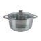 Cratita inox cu capac, 7L