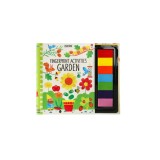 Carte de pictat cu degetele Usborne, 64 de pagini, model gradina