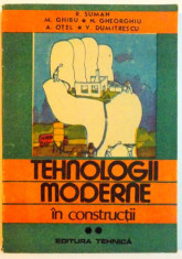 TEHNOLOGII MODERNE IN CONSTRUCTII , VOL II de R. SUMAN , M. GHIBU , A. OTEL .. 1989 , MICI DEFECTE LA COTOR foto