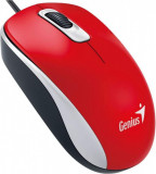 Mouse genius cu fir optic dx110 1200dpi rosu plug and play usb