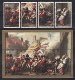 Jersey 1981 - Pictură - A 200-a aniversare a bătăliei pentru Jersey, Serie + Colita, MNH