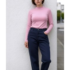 Bluza damă tip maletă din bumbac cu elastan, Slim Fit - Confort și stil pentru orice ocazie - S - Roz