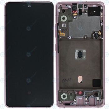 Samsung Galaxy A51 5G (SM-A516B) Unitate de afișare completă prismă zdrobită roz GH82-23124C GH82-23100C foto