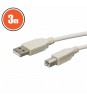 Cablu USB 2.0 tata A la tata B 3m, Oem