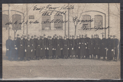 UNGARIA BUDAPESTA 1902-1903 MILITARA BRIGADA DE ARTILERIE CLASICA foto