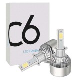 Cumpara ieftin Set 2 LED-uri Auto Techstar&reg; C6, H3, 36w, 3800 Lumeni, 6500K, AUTO, 12-24 Volti, COB