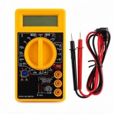 Multimetru Digital Profesional cu Afisaj LCD, Tester Electric pentru Masurarea Tensiunii, Curentului si Rezistentei