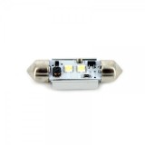 Led bec T10x39 2xCree alb rece CanBus