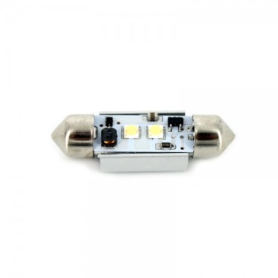 Led bec T10x39 2xCree alb rece CanBus foto