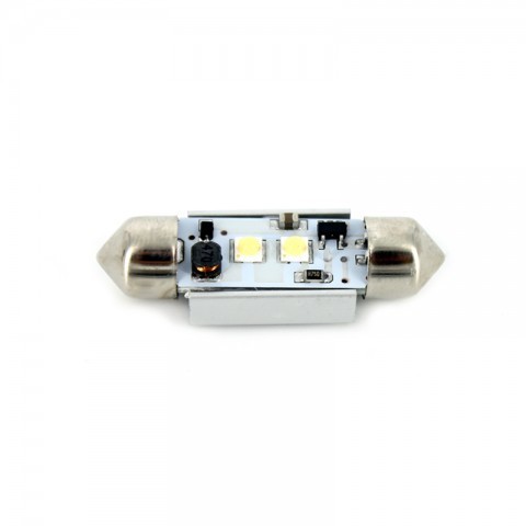 Led bec T10x39 2xCree alb rece CanBus