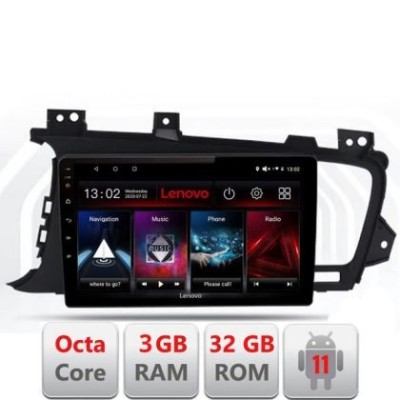 Navigatie Kia Optima 2011-2013 D-091 Octa Core cu Android Radio Bluetooth Internet GPS WIFI DSP 3+32 GB 4G KIT- LENOVO LITE CarStore Technology foto