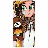 Husa silicon pentru Xiaomi Redmi S2, Girl With Little Bear