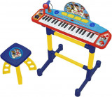 Cumpara ieftin Keyboard electronic cu microfon si scaunel Paw Patrol, Reig Musicales