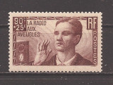 Franta 1938 - Timbru de caritate - Pentru orbi, MNH, Nestampilat