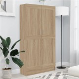 vidaXL Bibliotecă, stejar Sonoma, 82,5x30,5x150 cm, lemn prelucrat
