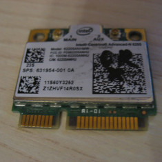 Placa wireless laptop Lenovo W530, Intel Advanced-N 6205, 60Y3253, 631954-001