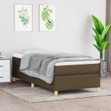 VidaXL Cadru de pat fără saltea, maro &icirc;nchis, 80x200 cm, textil 3120916