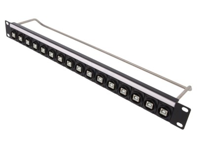 Patch Panel USB B RACK 1U 19&amp;quot; foto
