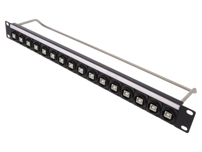 Patch Panel USB B RACK 1U 19"