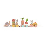 Trenulet din lemn cu activitati, Moulin Roty
