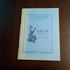 DACIA - Antologie de Versuri - Paul G. Stati (dedicatie-autograf) - 1981, 62 p.