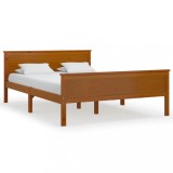 Cumpara ieftin Cadru de pat, maro miere, 160x200 cm, lemn masiv de pin