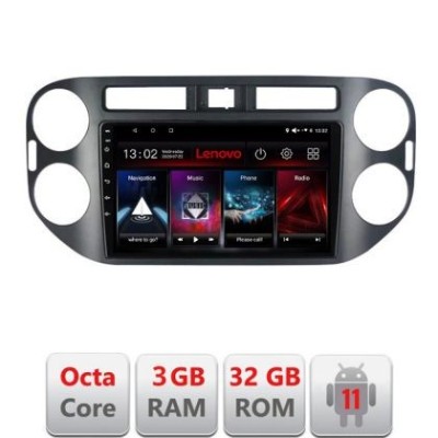 Navigatie VW TIGUAN- Octa Core cu Android Radio Bluetooth Internet GPS WIFI DSP 3+32 GB 4G KIT-489+EDT-E509-LI LENOVO LITE CarStore Technology foto