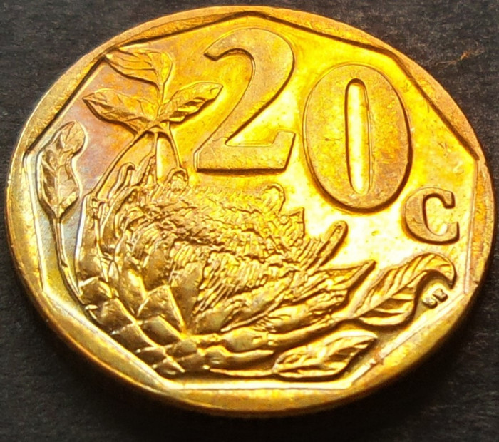 Moneda 20 CENTI - AFRICA de SUD, anul 2016 *cod 1397 = AFORIKA BORWA