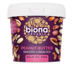 Crema de arahide smooth fara sare eco 1kg BIONA foto