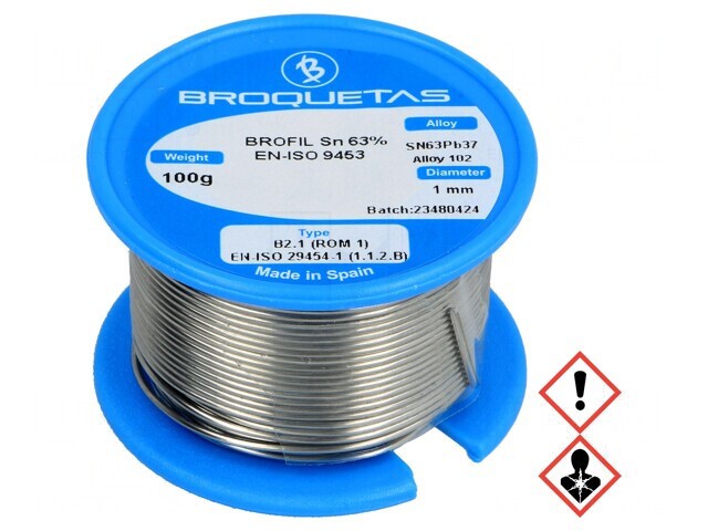 S&acirc;rmă de lipit 1mm 100g cu plumb 183&deg;C