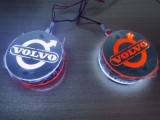 Lampa Oglinda LED Volvo, Laterala, 24V, Alb/Rosu, Cromata, Set 2 Bucati