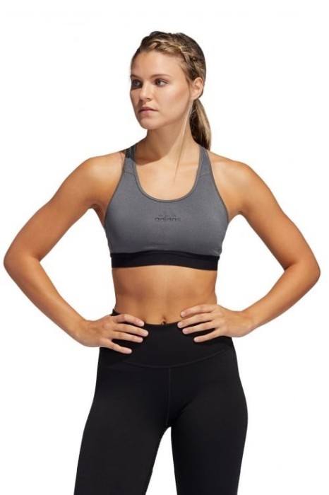 Bustiera sport femei Adidas Don t Rest Alphaskin Gri