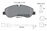 Set placute frana TEXTAR 2560201