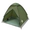 Cort de Camping pentru 2 Persoane, Verde Masliniu, PU Impermeabil, Usa cu Fermoar