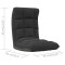 Scaun de podea pliabil, negru, material textil - 10