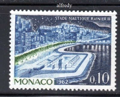 Monaco 1962, Sport, Arhitectura, serie neuzata, MNH foto