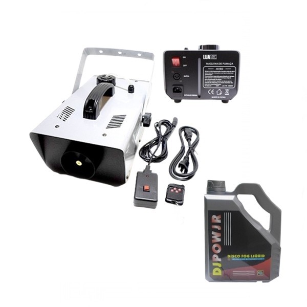 Set Mașină de fum profesionala si lichid fum 4.5 l, DEPOX&reg;, telecomanda, 1500 w