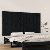 VidaXL Tăblie de pat pentru perete, negru, 159,5x3x90 cm