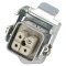 Conector mamă HDC 4 pini 3+PE