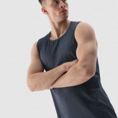 Tank top de antrenament regular din materiale reciclate pentru bărbați - denim