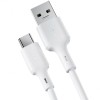 Cablu USB la USB Type-C Benks D35, 5A, 1.2m, Alb, Incarcare Rapida