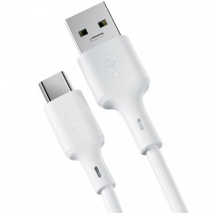 Cablu Date si Incarcare USB la USB Type-C Benks D35, 5A, 1.2 m, Alb