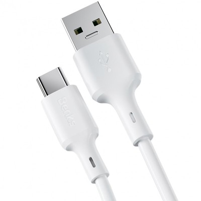 Cablu Date si Incarcare USB la USB Type-C Benks D35, 5A, 1.2 m, Alb foto