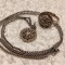 argint YEMEN unic SET INEL si MEDALION pe lant argint VECHI manopera EXCEPTIONALA vintage DE EFECT