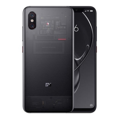 Husa XIAOMI Mi 8 Explorer + Folie Siliconata Full Face (Transparent) Ipaky Effort foto