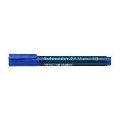 Set 10 Markere Permanente Schneider Maxx 130, Varf Rotund, Scriere 1-3 mm, Albastru, Marker Permanent, Accesorii Birou, Instrumente de Scris foto