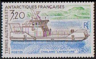 Teritoriul Antarctic Francez (posta) - 1991 - Chaland L&amp;#039;Aventure foto