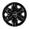 Set 4 Capace Roti Dacia Fast Black R15 Autohelix MSA - Compatibil Jante Otel, Design Modern, Montaj Facil